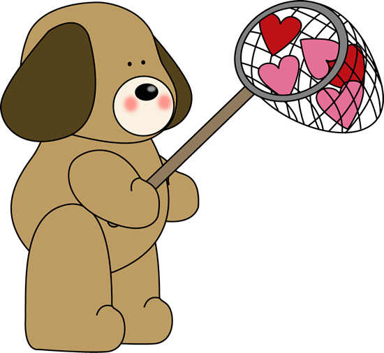 Valentine's Caught Love Clip Art.