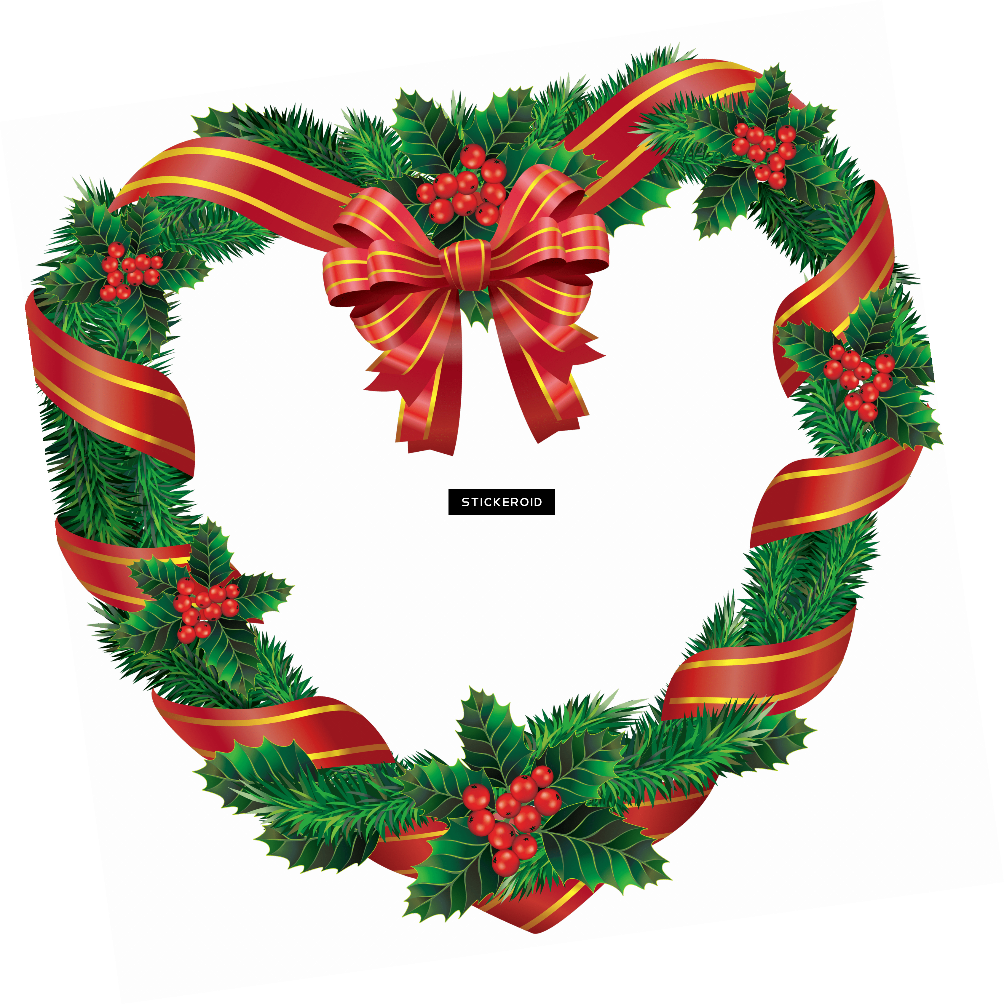 Heart Christmas Wreath.