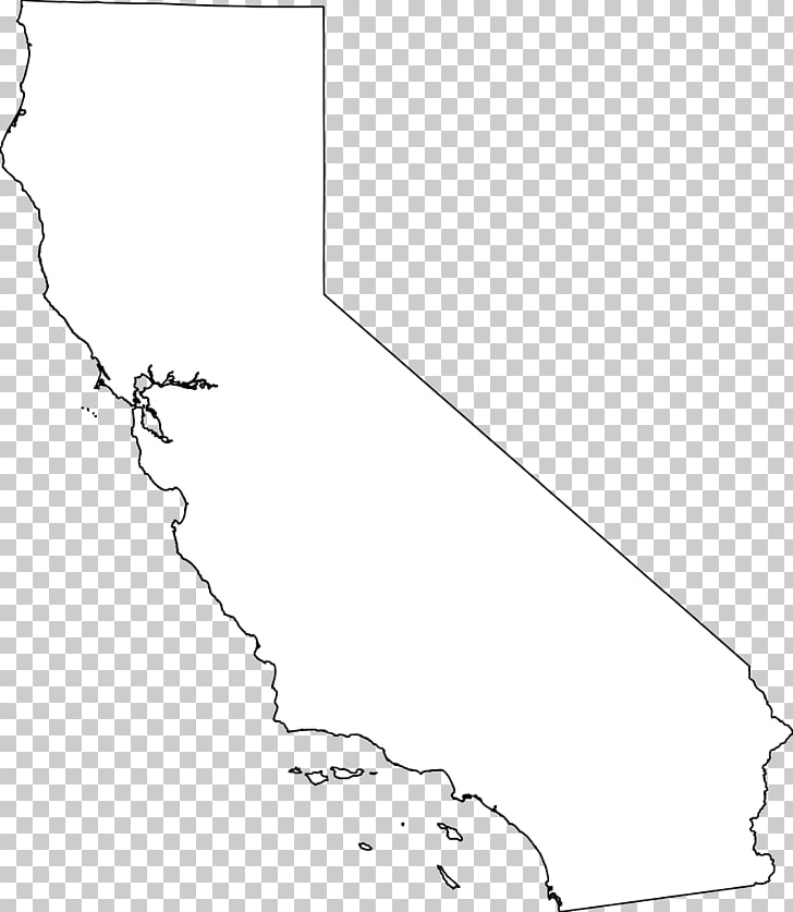 California White Line art Angle Pattern, Outline Of California PNG.