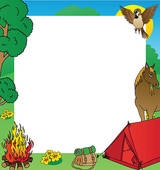 Free Camping Clipart Borders.