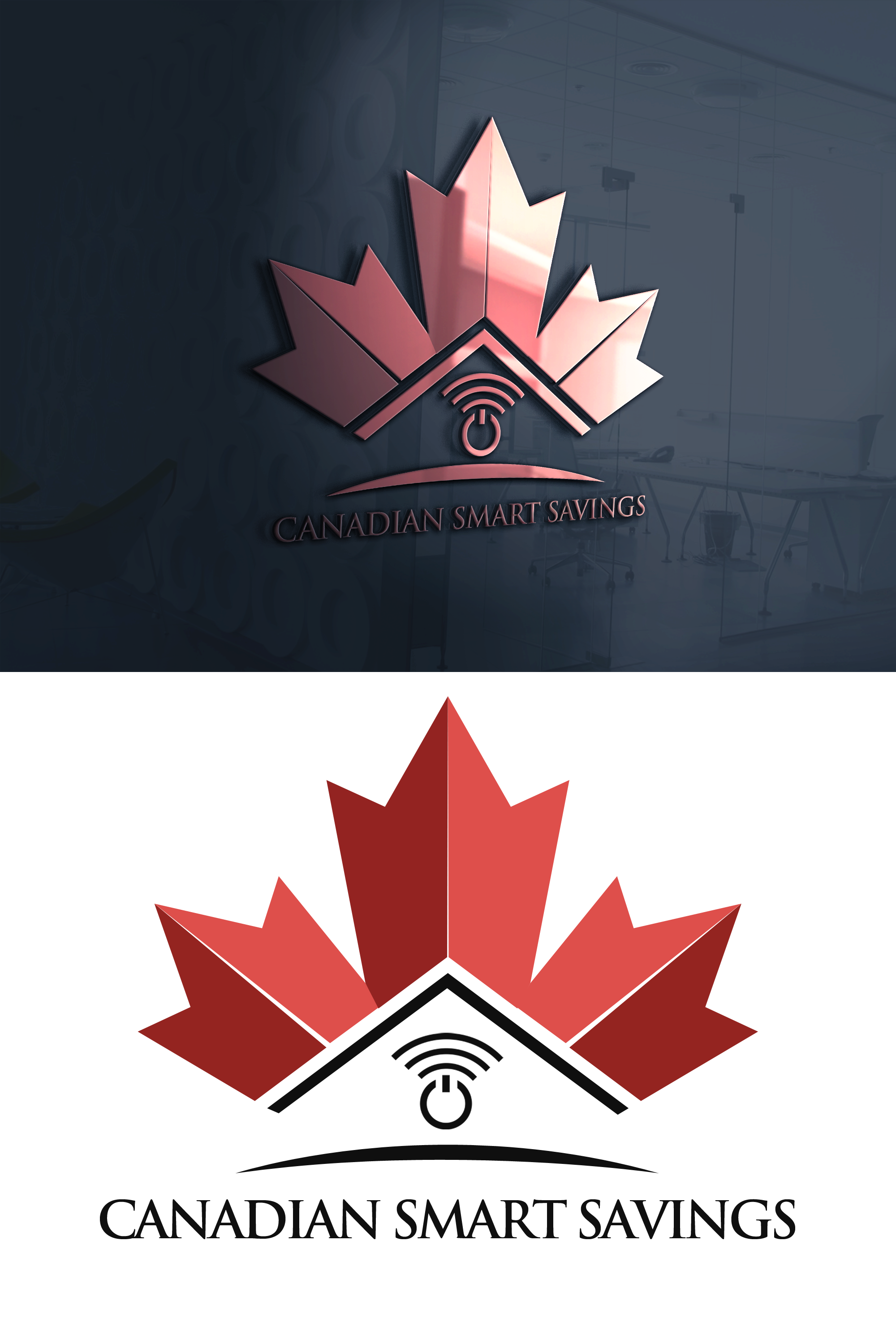 Modern, Professional Logo Design for Canadian Smart Savings.