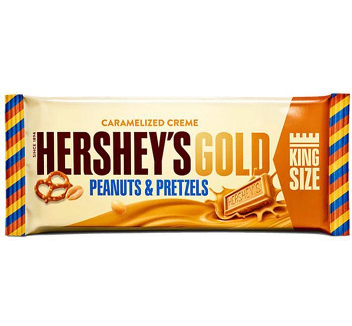 Hershey's Gold Peanuts & Pretzels King Size Candy Bar 2.5 oz..