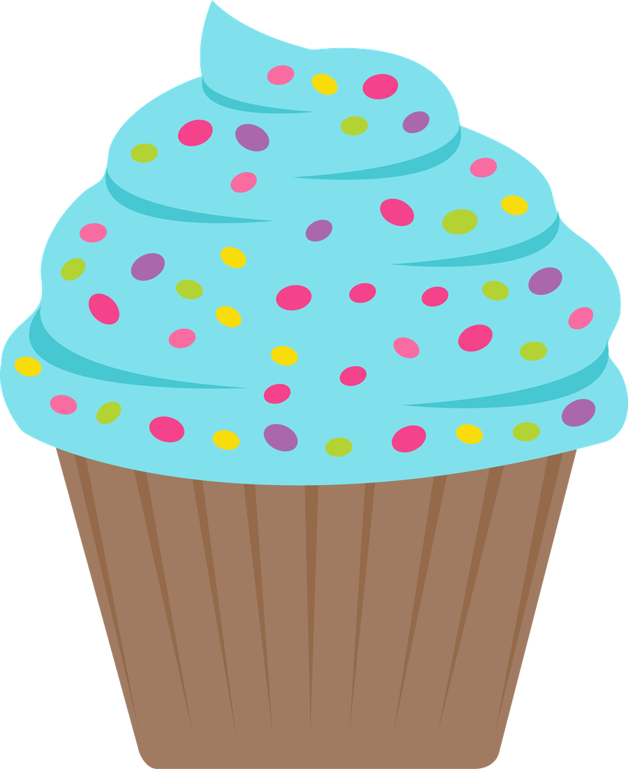 Candyland clipart bday cupcake.