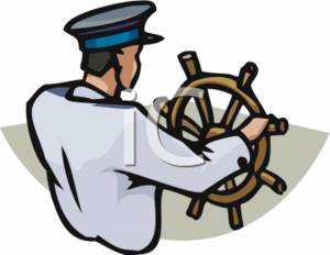 Ship captain clipart.