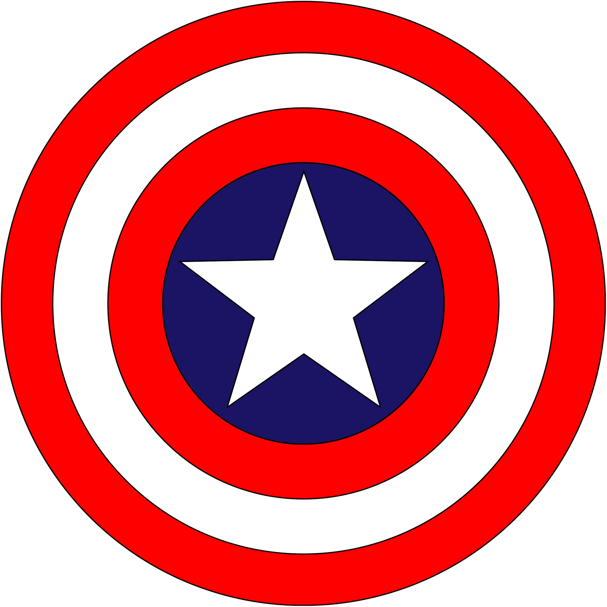 Free Captain America Clipart Black And White, Download Free.