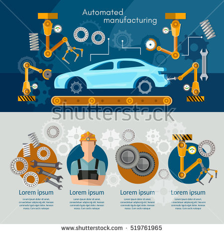 Car Manufacturing Stock Vectors, Images & Vector Art.