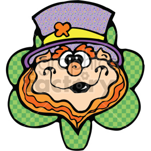 leprechaun cartoon 005 c clipart. Royalty.