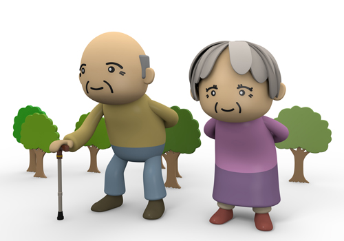 Caring for elderly clip art.