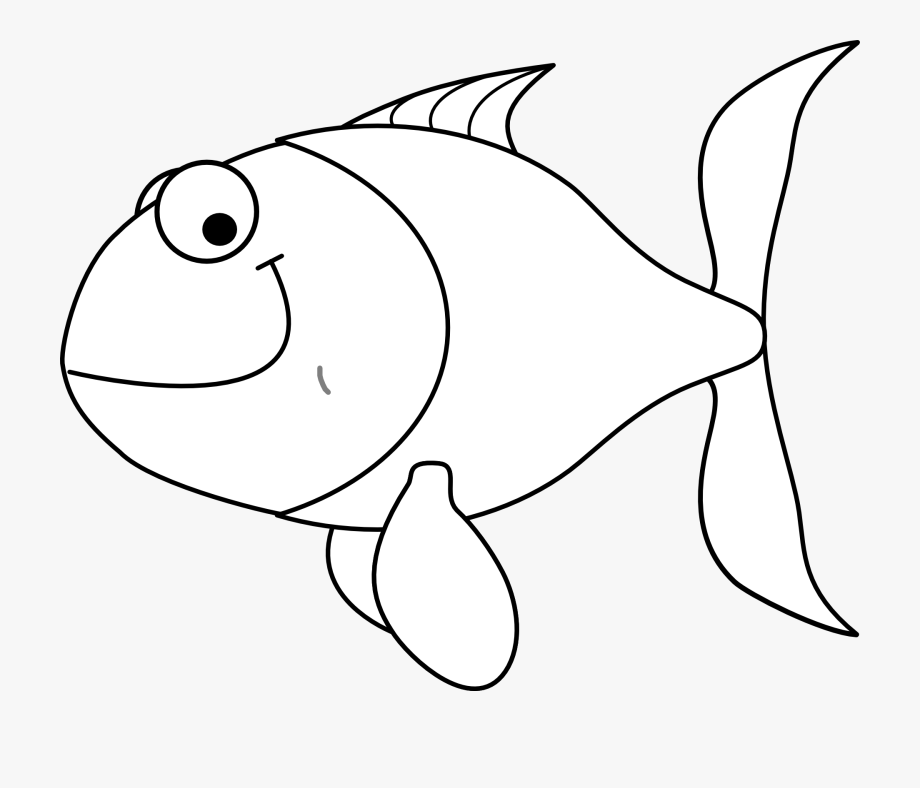 Fish Outline Clipart.