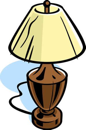 Wooden Floor Lamp Icon In Cartoon Style Isolated On White.