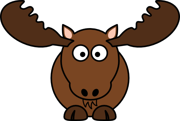 Cartoon Moose Clipart.