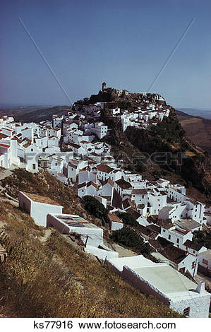 Stock Images of Costa Del Sol, Casares, Spain ks77916.