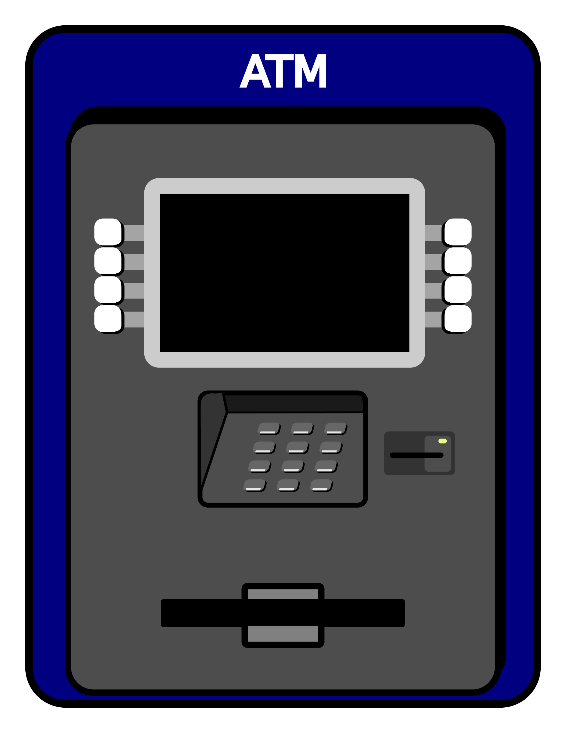 Clipart atm machine.