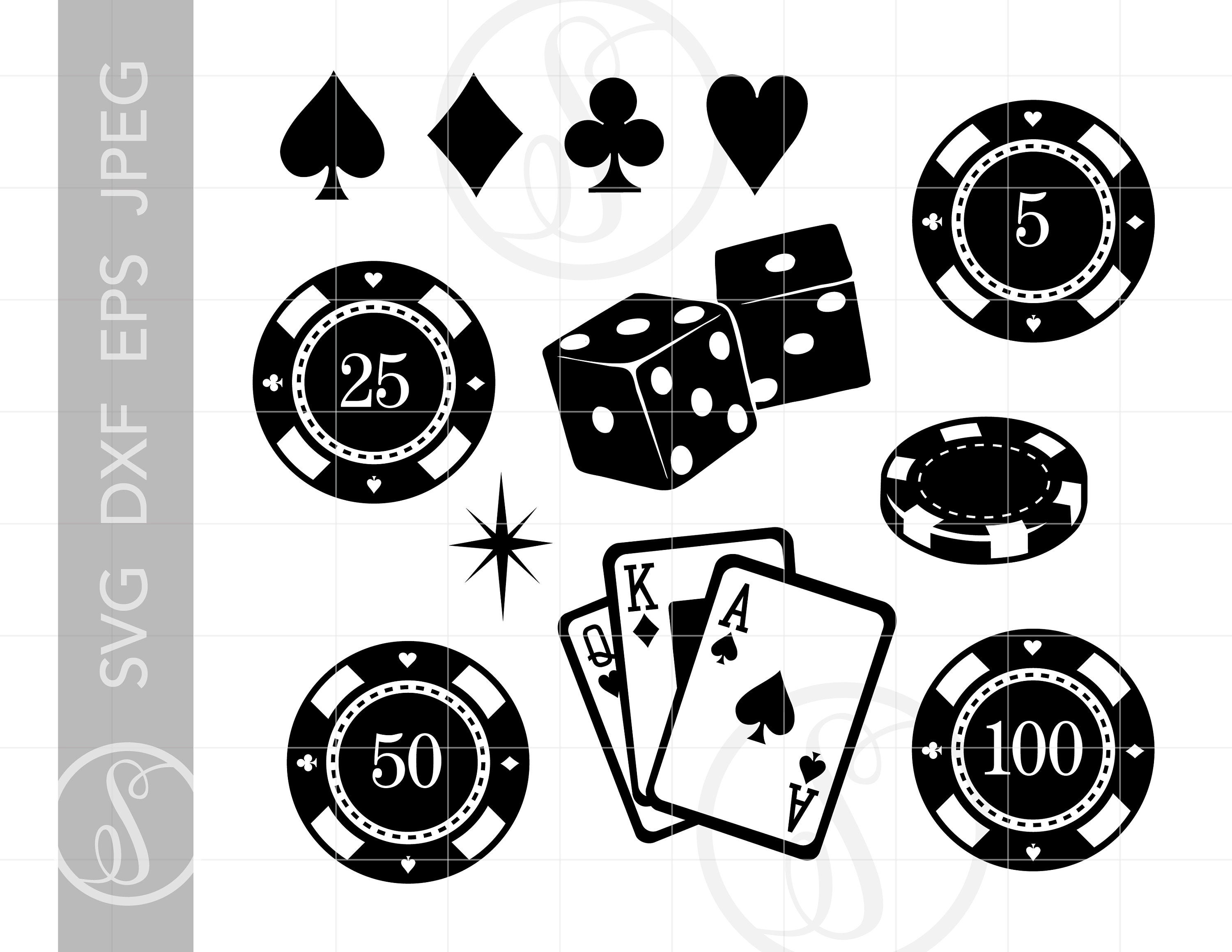 CASINO Clip Art Svg Cut Files Clipart Downloads.