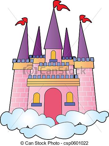 Clipart di castello, sogno.