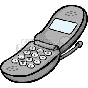 cartoon cell phone clipart. Royalty.