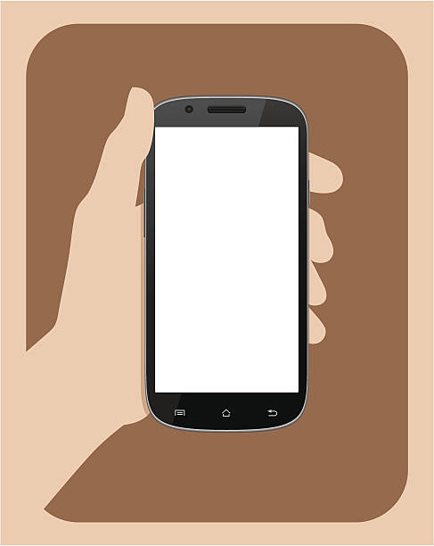 Hand Holding Phone Clipart.