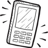 2091 Cell Phone free clipart.