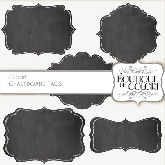 Clip Art Chalk Borders Frames Labels tags Digital Frames.