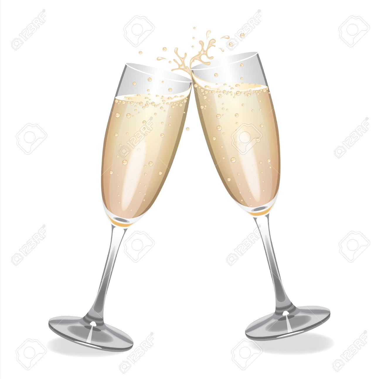 Champagne flutes clipart 1 » Clipart Station.