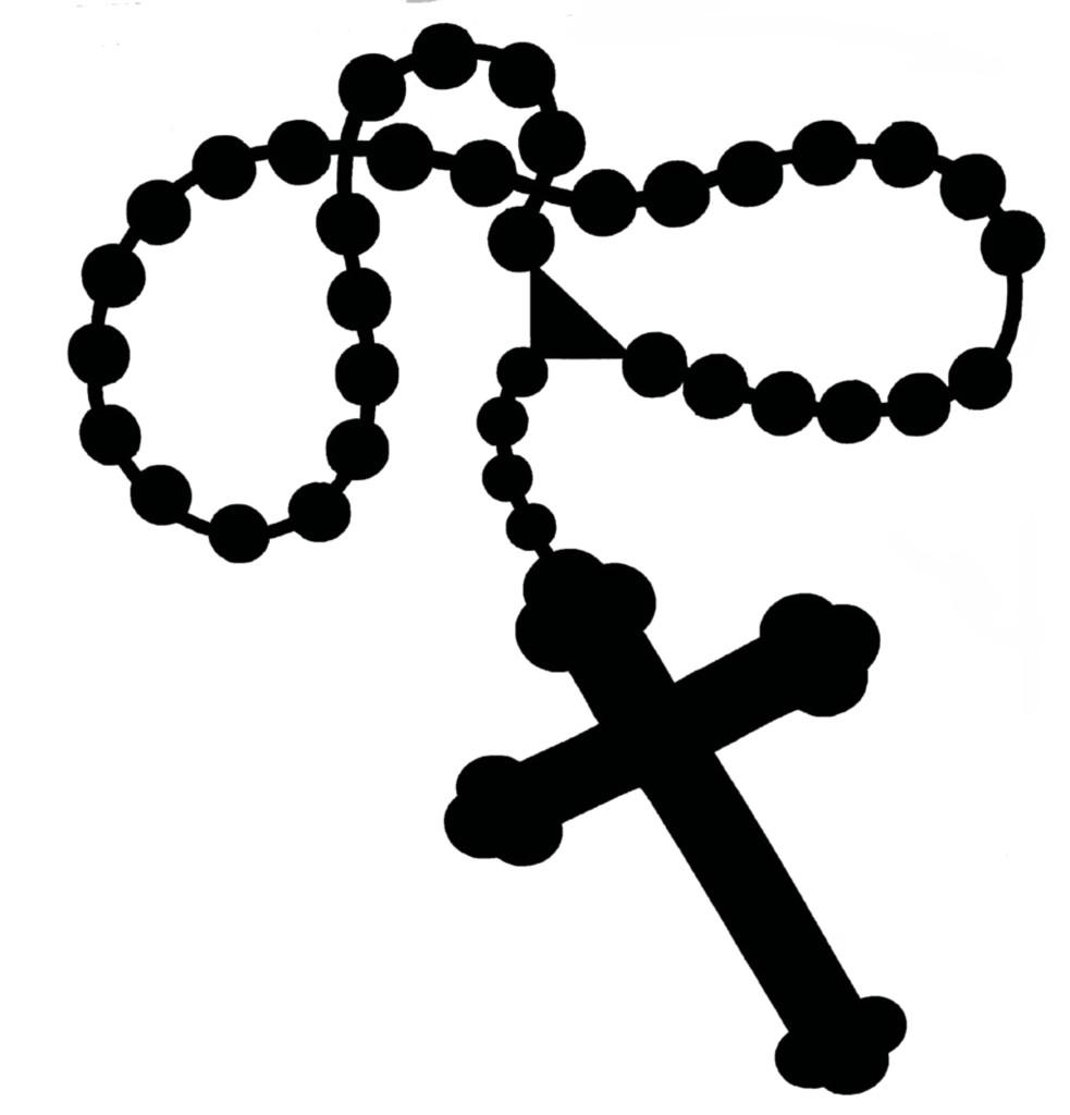 Catholic rosary clipart.