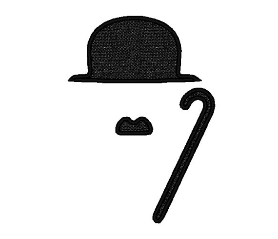 Charlie Chaplin Mustache Clipart.