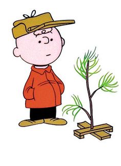 Charlie brown christmas tree free clipart.