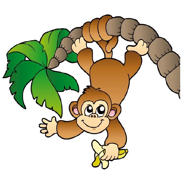 Cheeky monkey clipart.