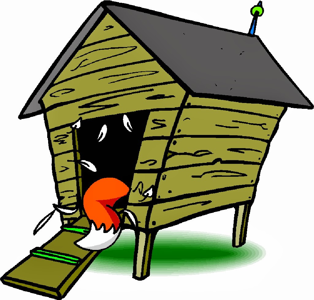 Chicken coop clipart.