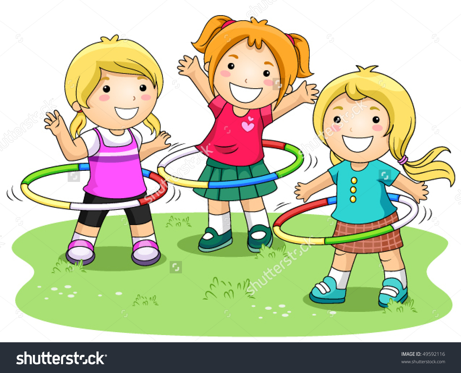 Clipart Kids Playing Outside.