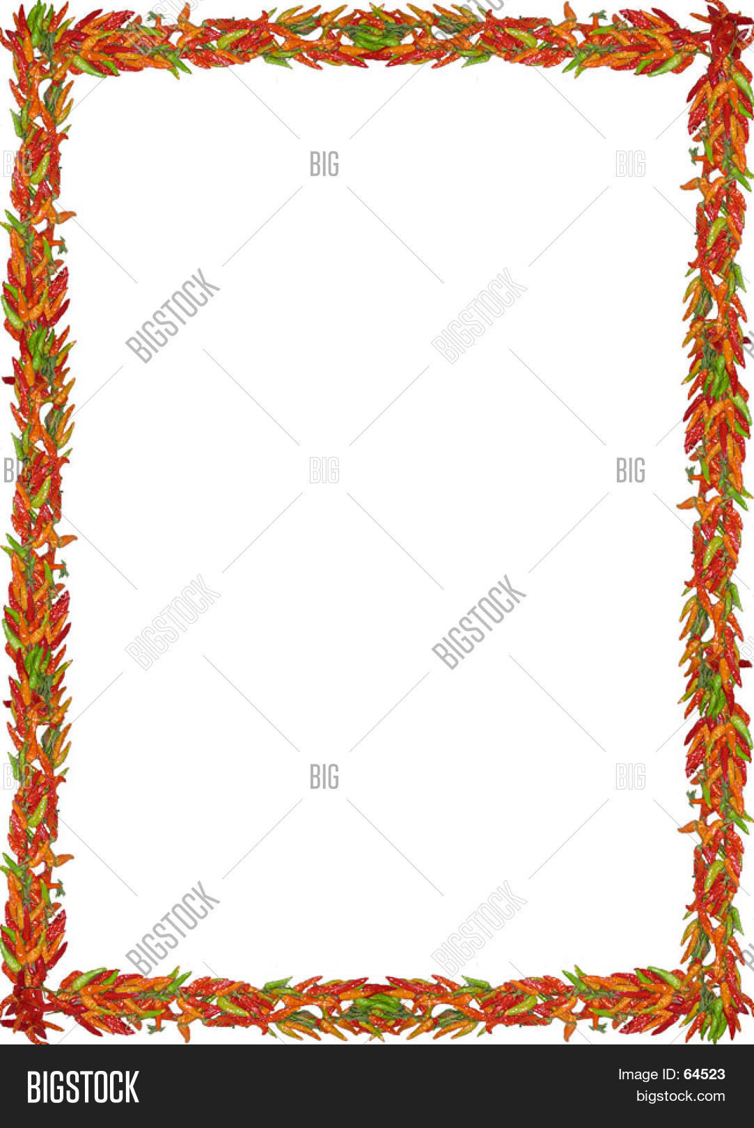 Chili Pepper Border Image & Photo (Free Trial).