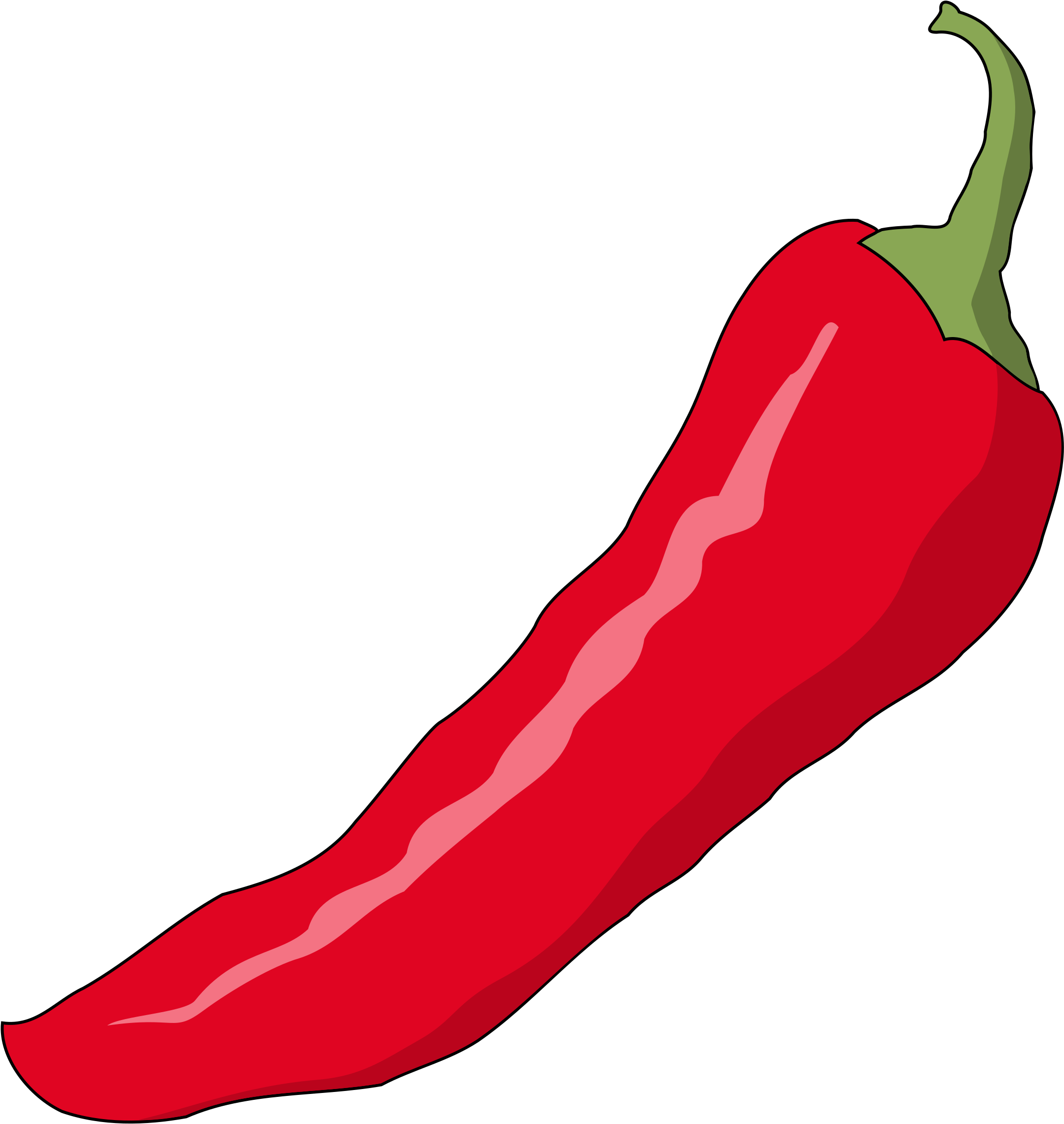 Wrinkled Chilli Clipart.