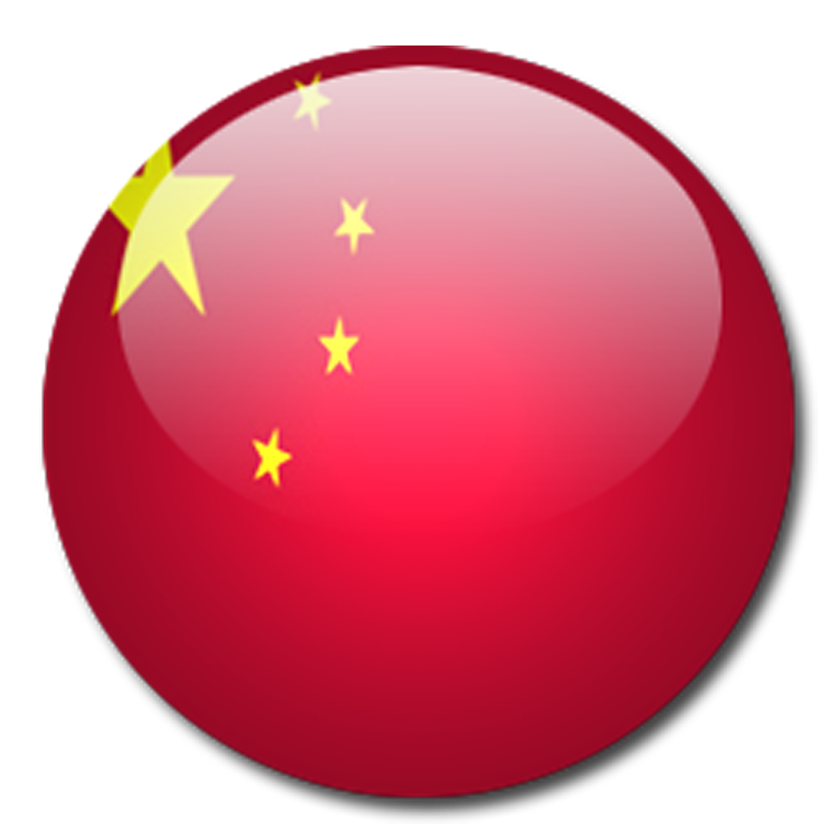 Chinese flag transparent clipart.