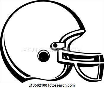 Football Helmet Drawing Front View.