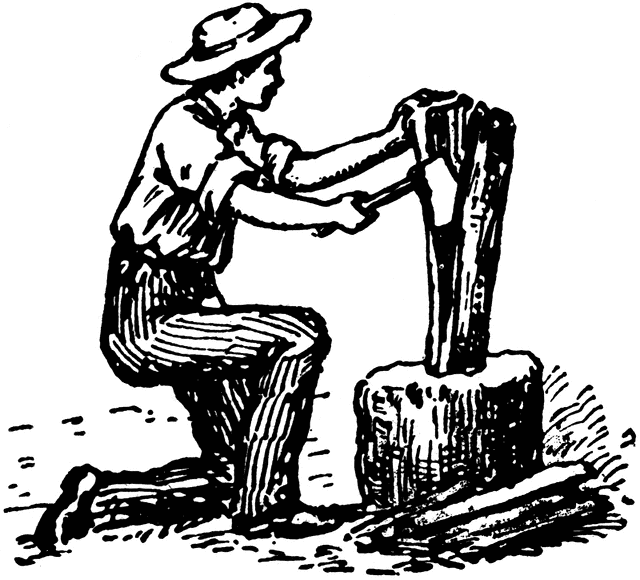 Chop wood clipart.