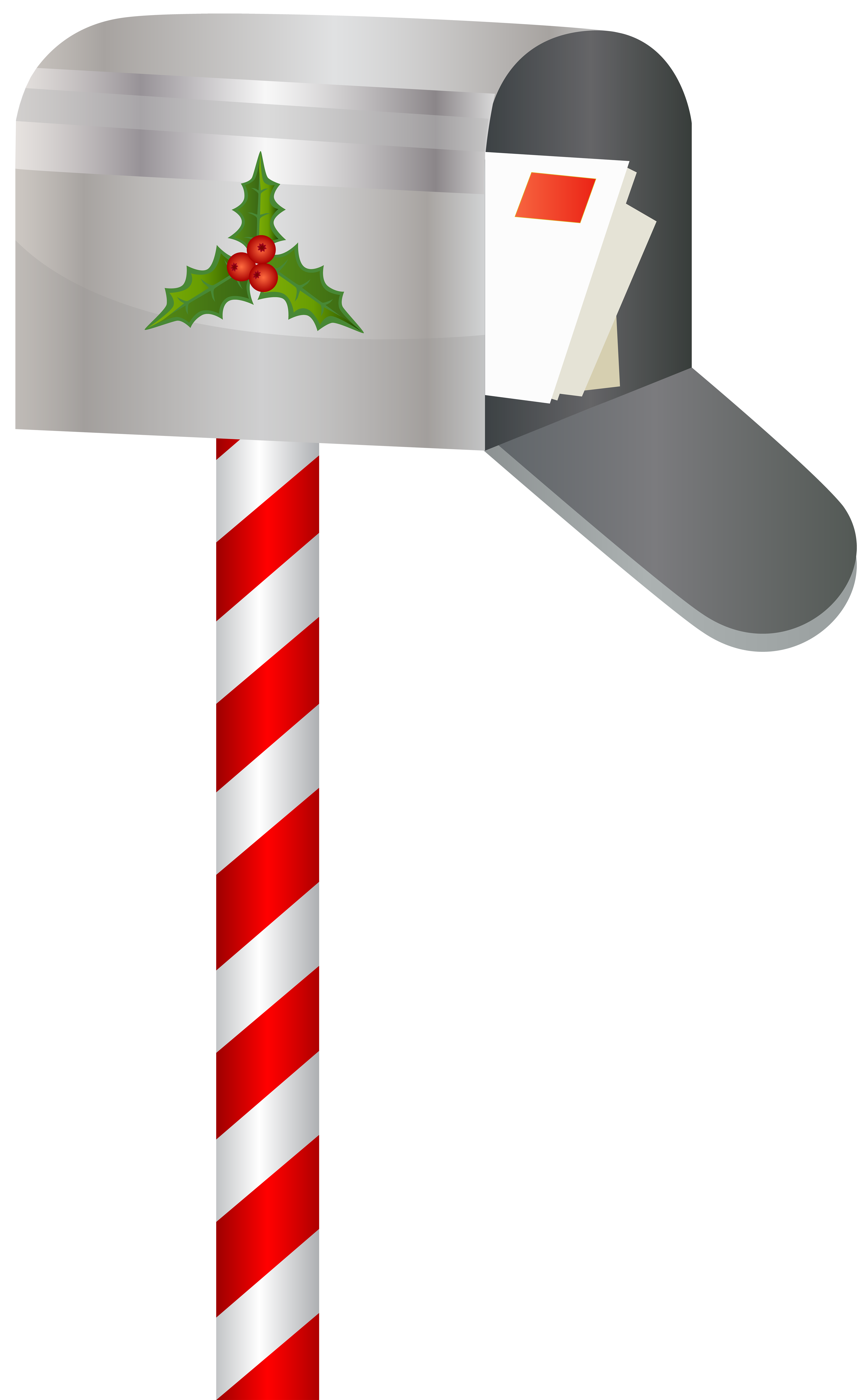 Christmas Mailbox PNG Clip Art Image.