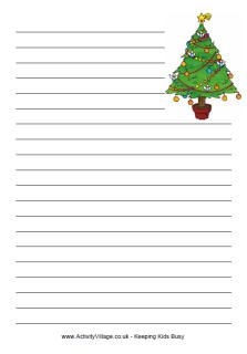 christmas note paper template.