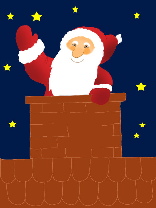 Funny and free Santa Claus Clipart..