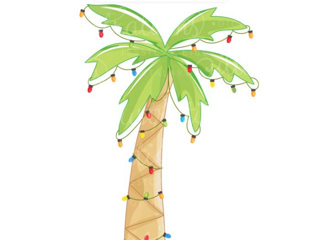 Christmas Palm Tree Clipart.