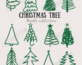 Christmas Family clipart Stick figure clip art by LepaArtClipart.