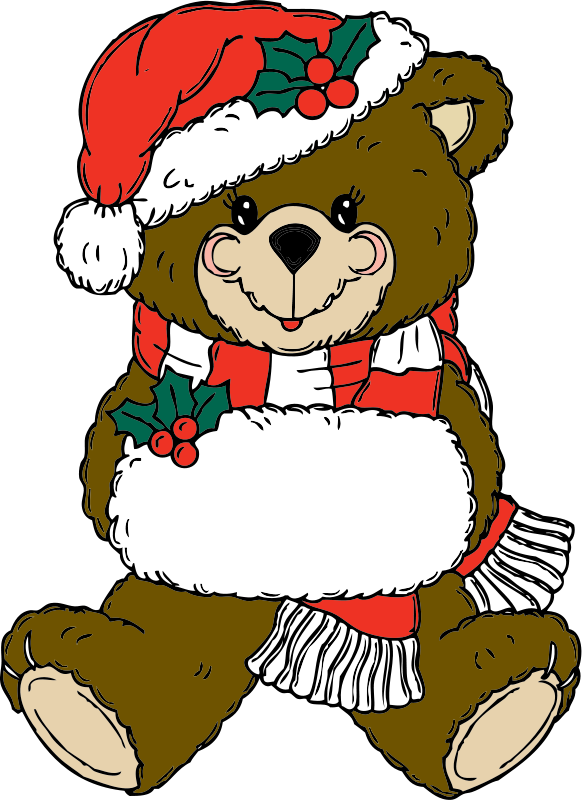 Cute Christmas Present Clipart.