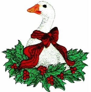 Christmas goose clipart.