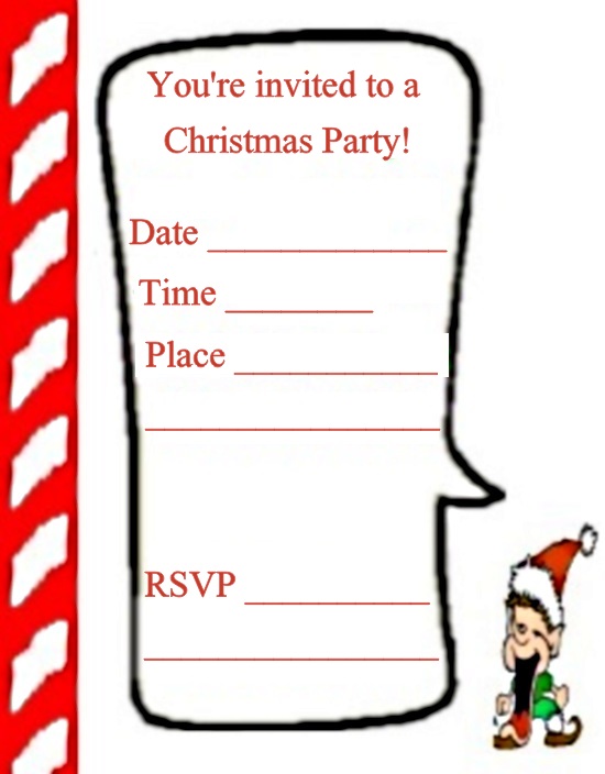 Christmas Party Invitation Clipart Free.