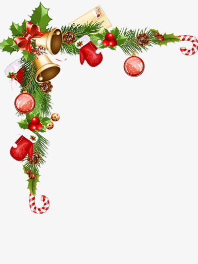 Christmas Decoration Border, Creative Borders, Decorative.