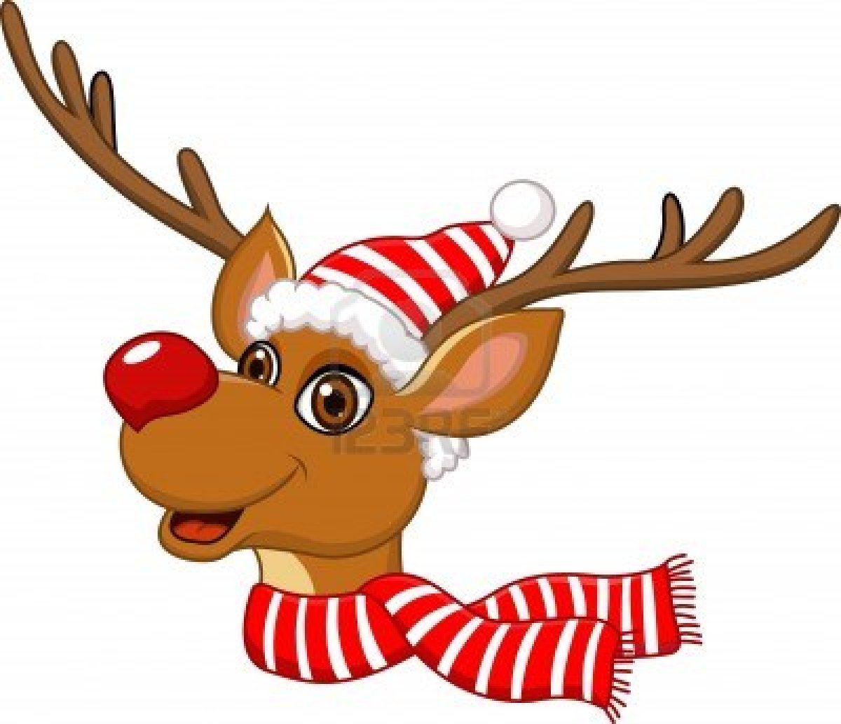 Free christmas clipart rudolph the red nosed reindeer.