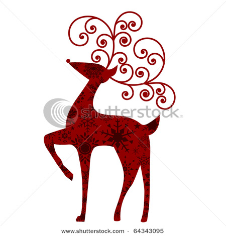 Christmas Deer Clipart.