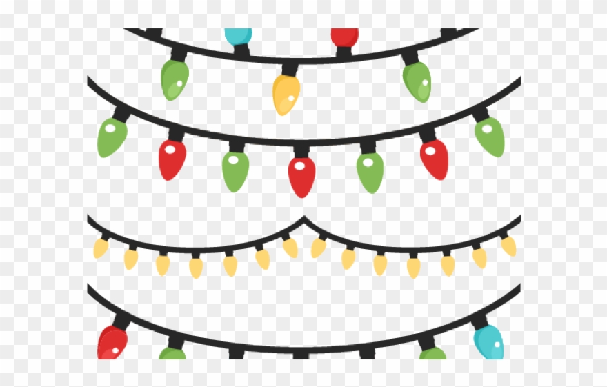 Christmas Lights Clipart Row.