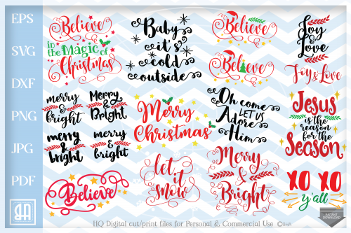 Christmas Sayings Bundle SVG, Christmas Sayings svg, Christmas bundle.