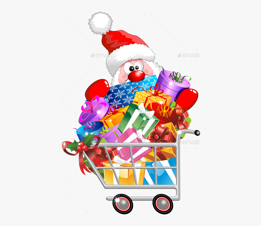 Carts Clipart Santa Claus.