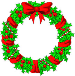 Free Christmas Wreaths Clipart.